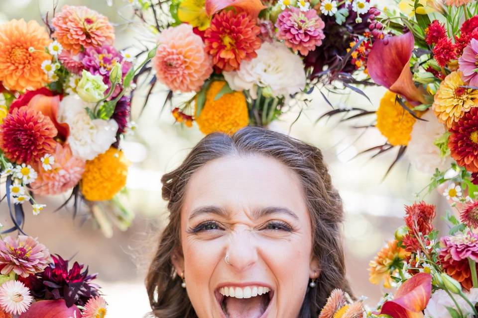 A fun bride