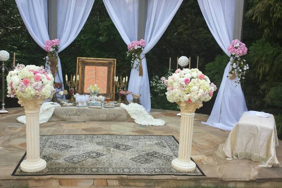 Altar setup