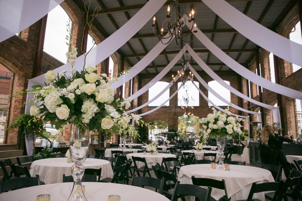 White reception design