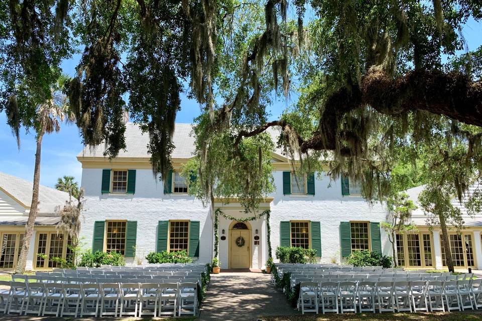 Ceremony out front