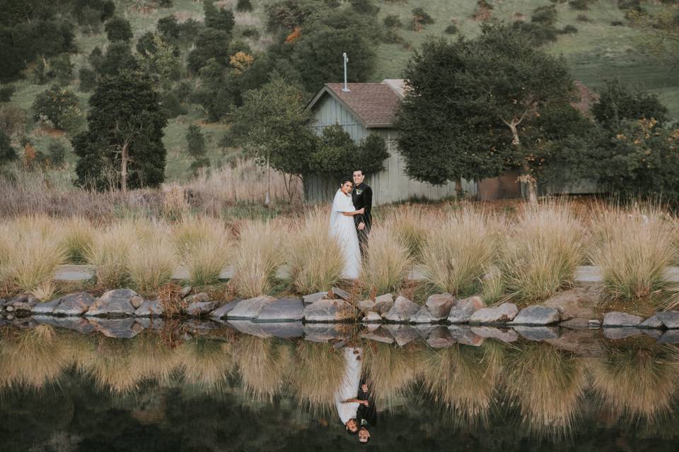 Couple by the water