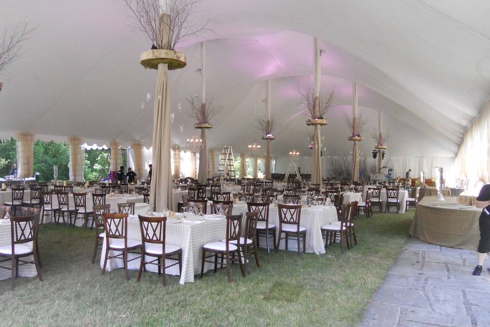 Rented Tent Reception