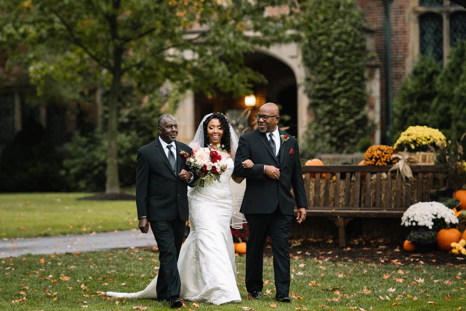 Walking down the aisle