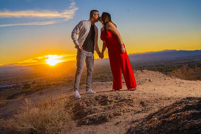 A Kiss in The Sunset