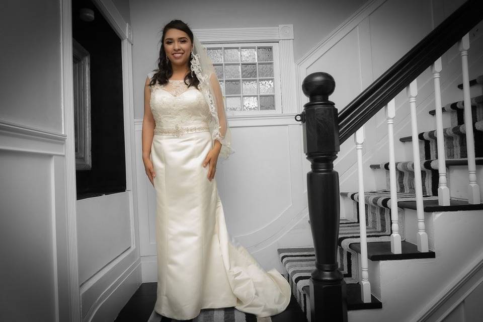 Bride with Stairs
