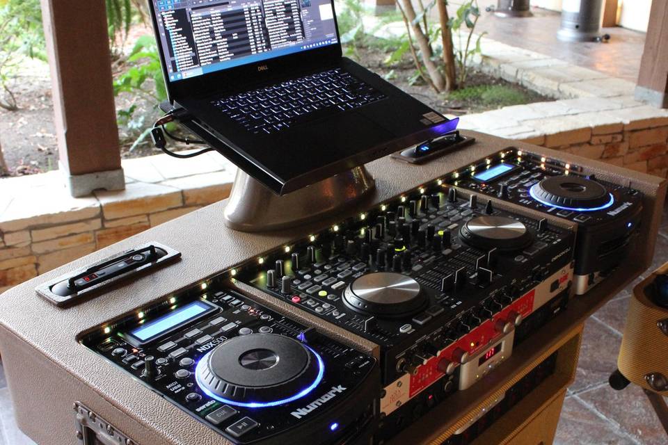 Carmel wedding DJ setup