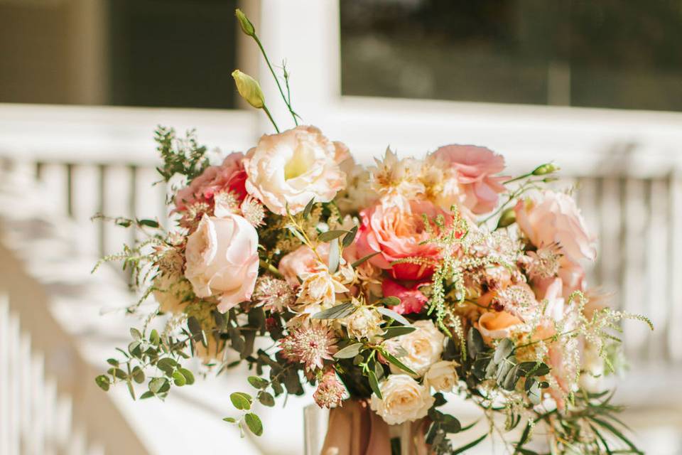 Front entrance flowers