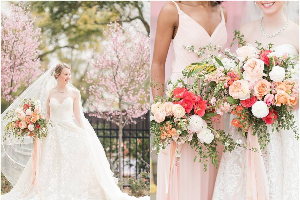 Bride and attendant