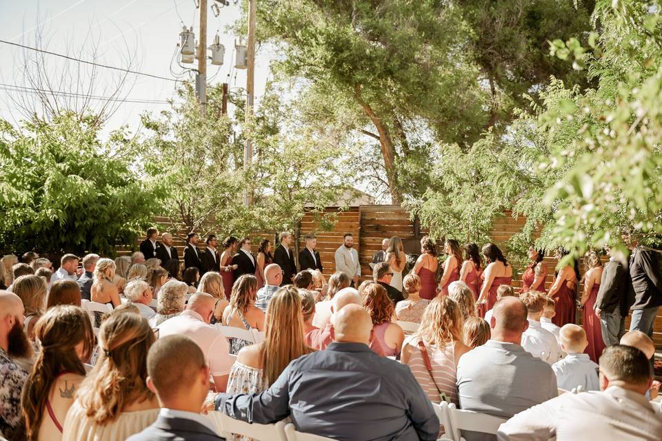 Patio ceremony