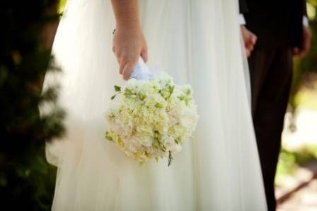 White rose bouquet