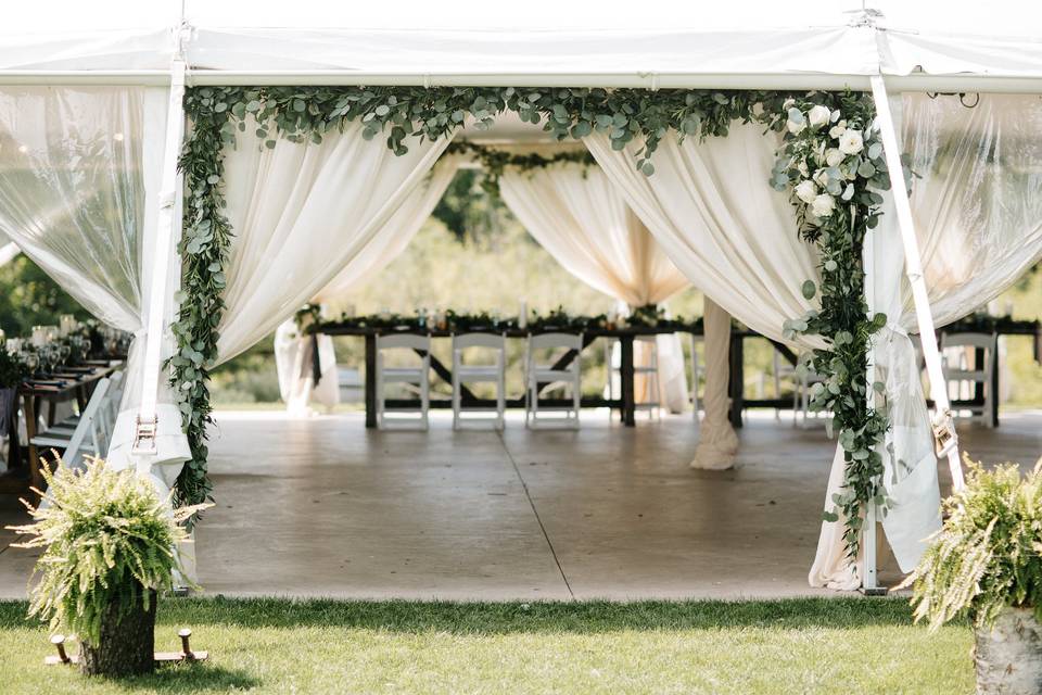 Tent entry