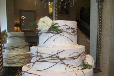 Rustic wedding cake