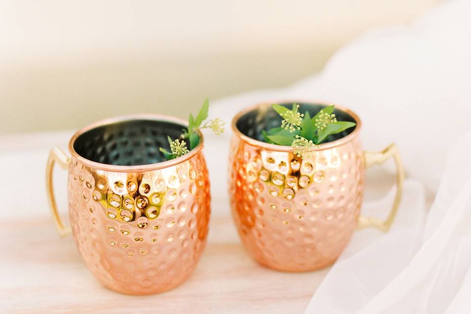 Copper mugs