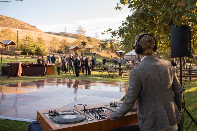 Outside dance floor