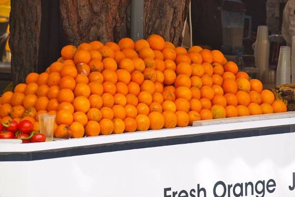 Delicious oranges in Turkey