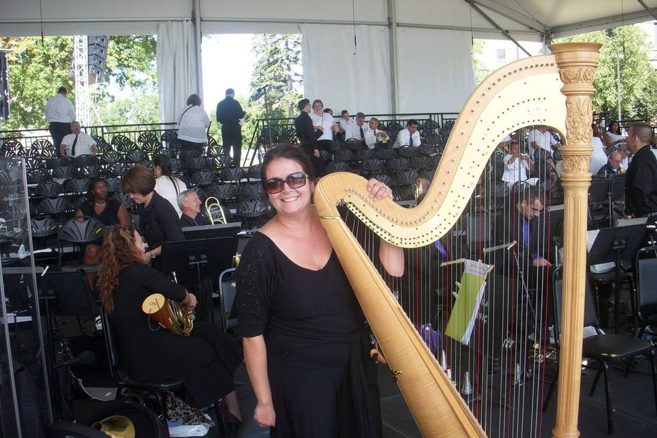 Melissa Tardiff Dvorak, Harpist