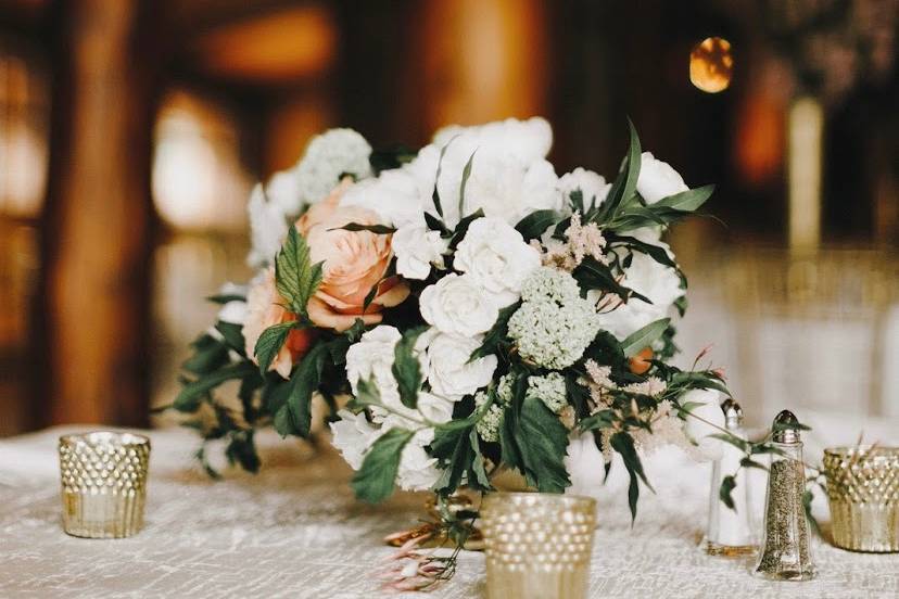 Pink and White Flower Wedding