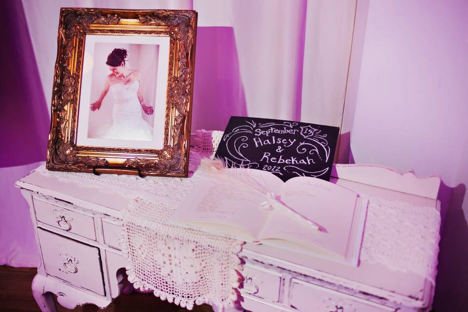 Wedding Guest Book Table