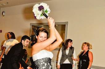 Throwing of the bouquet