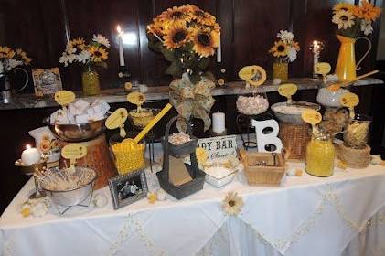 The wedding buffet