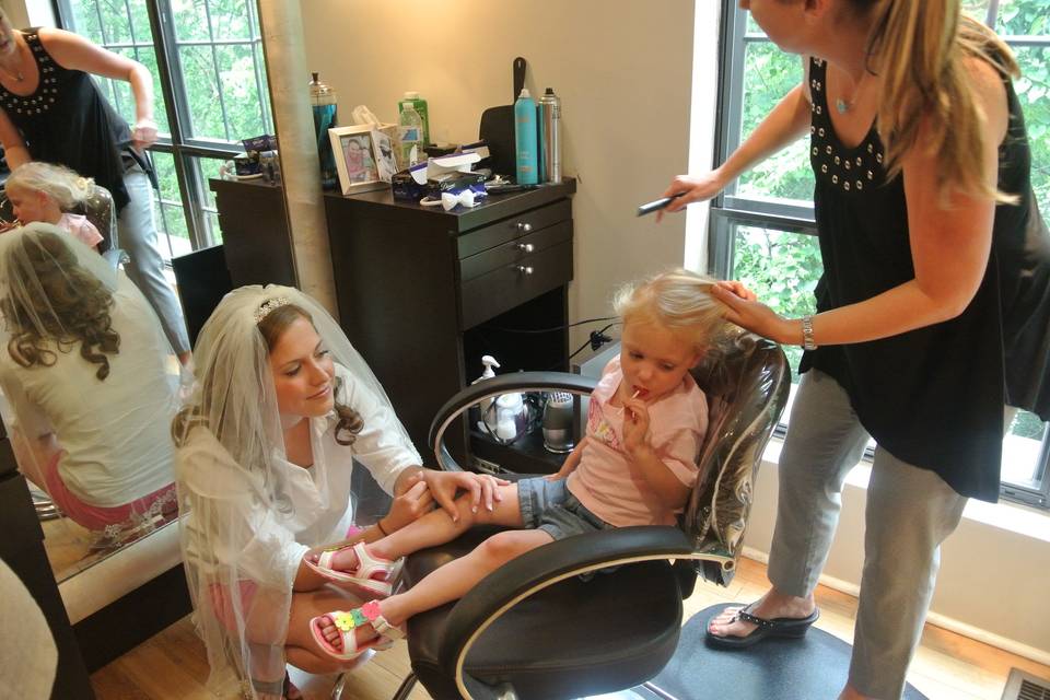 Children are special too for weddings at Elle Salon LTD!