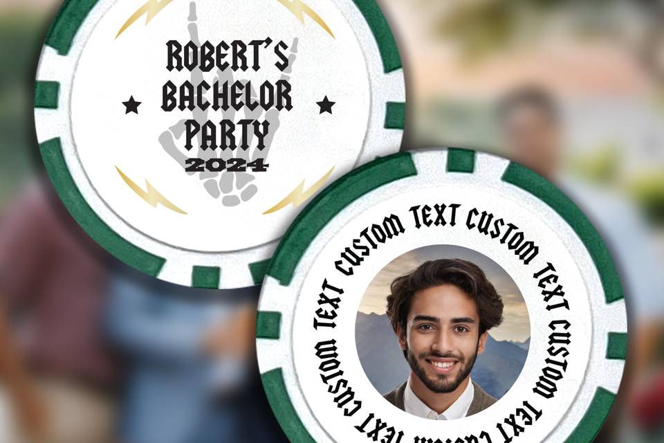Bachelor Party Poker Chip