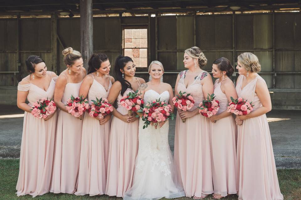 Andrea & her bridemaids