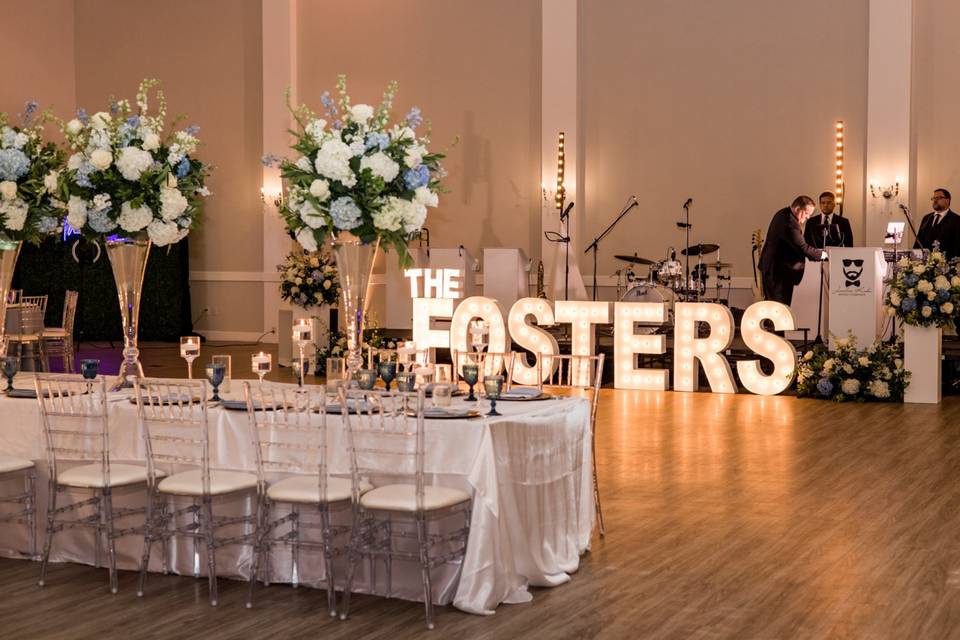 Reception Decor