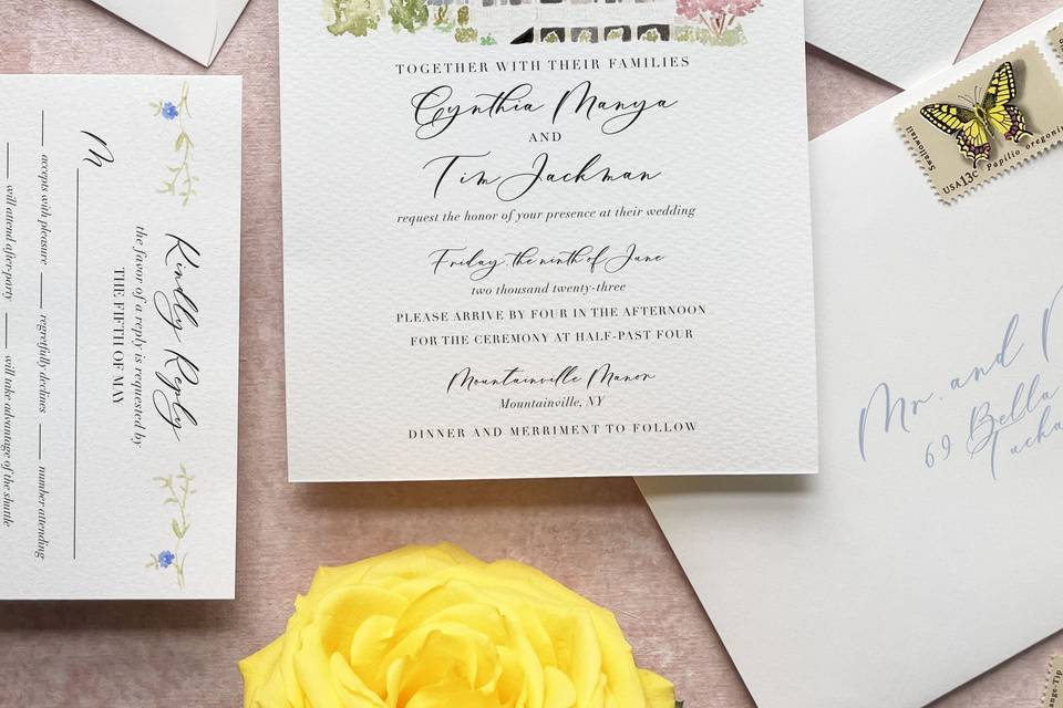 Custom invitation suite