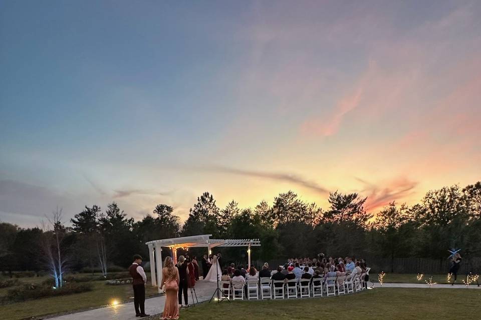 Sunset wedding!