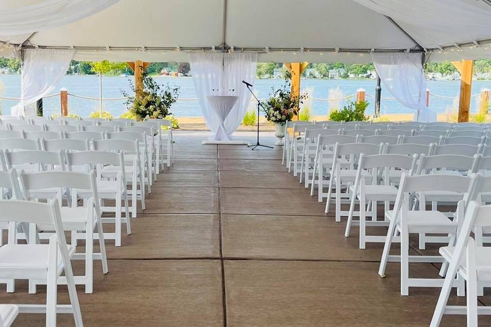 Ceremony frame tent