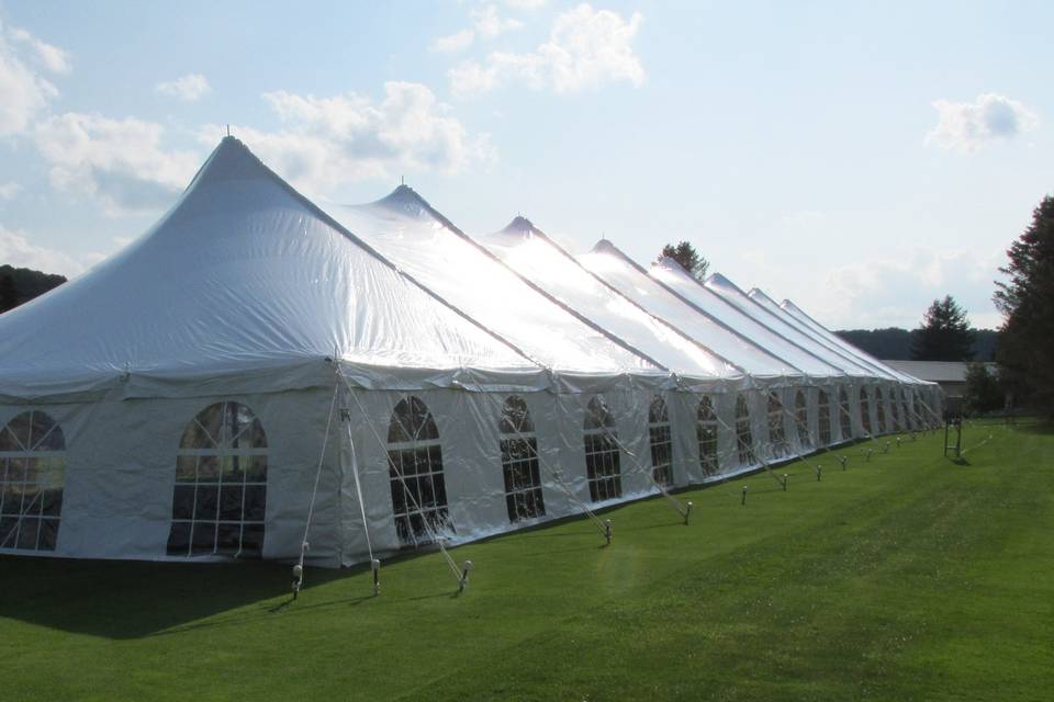 40x tent with cathedral wall