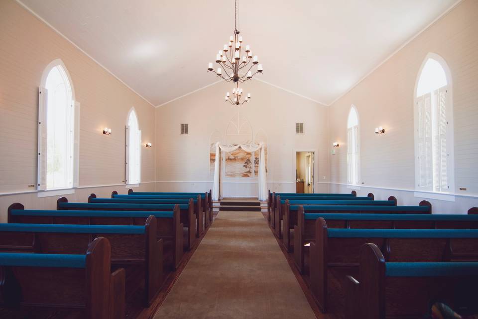 Inside Old St. Mary's Chapel