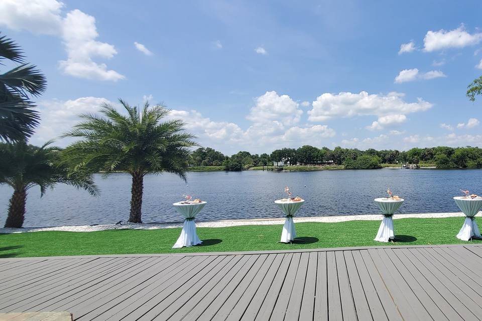 Cocktail Tables on the water