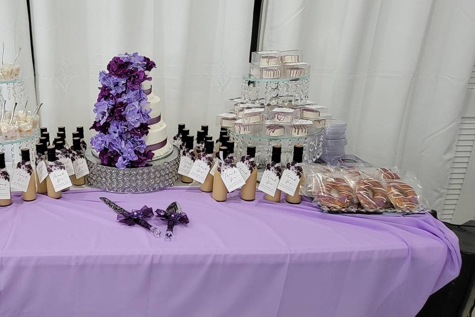 Desert table in the clubhouse