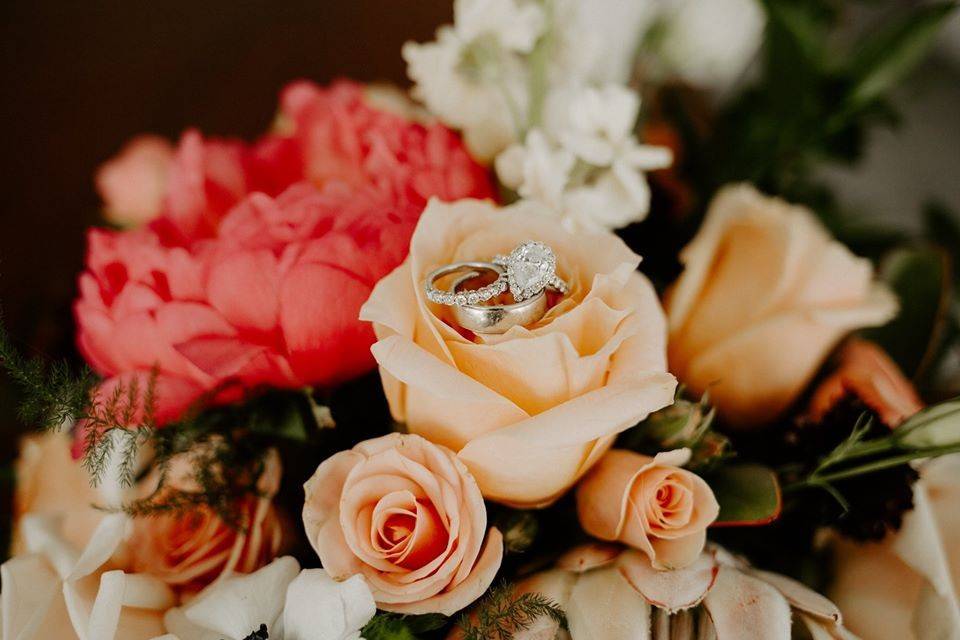 Rings and flowers