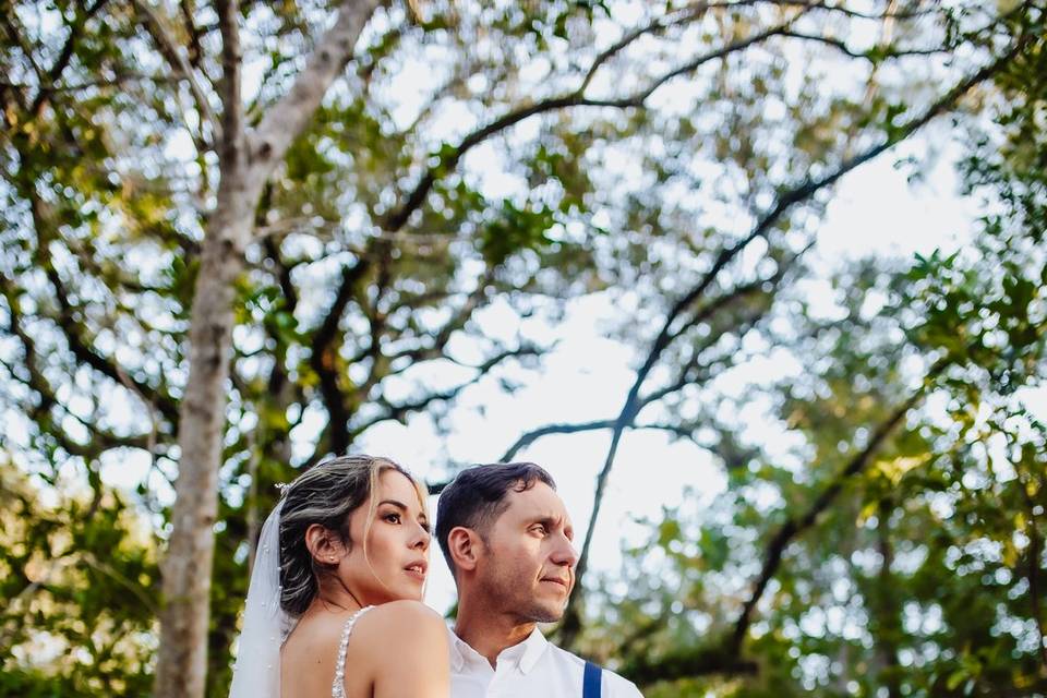 In the woods