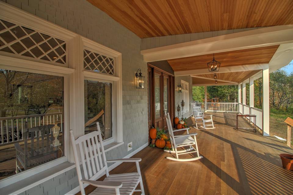 Wrap-around porch