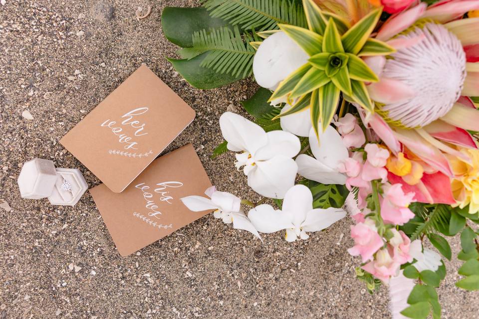 Hawaii beach elopement