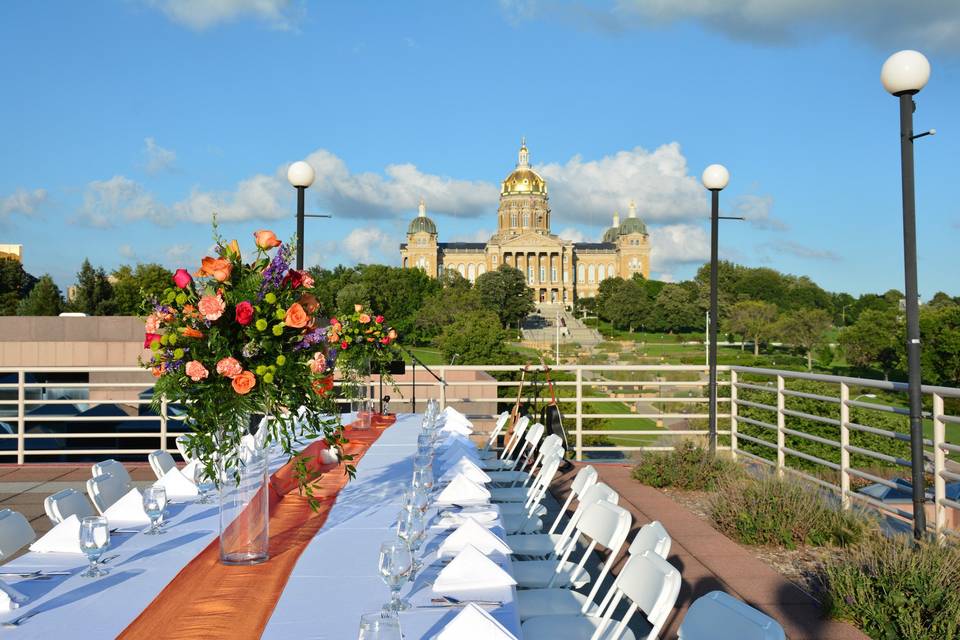 Outdoor wedding venue