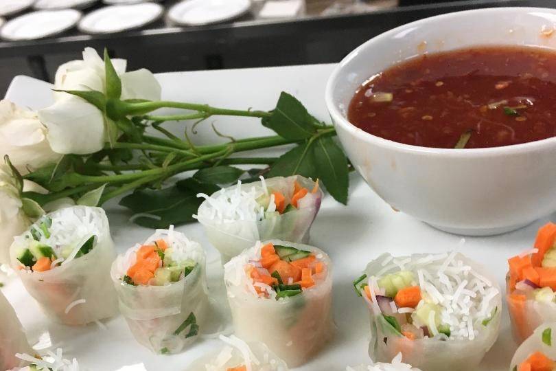 Vegetable spring rolls