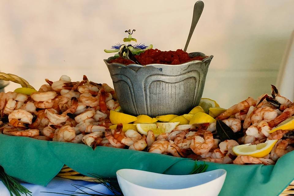 Shrimp cocktail buffet
