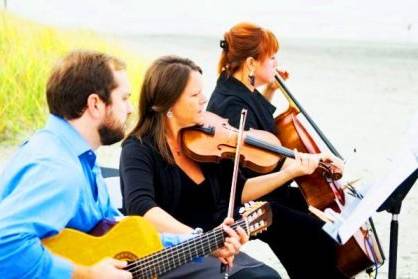 Playing on the beach