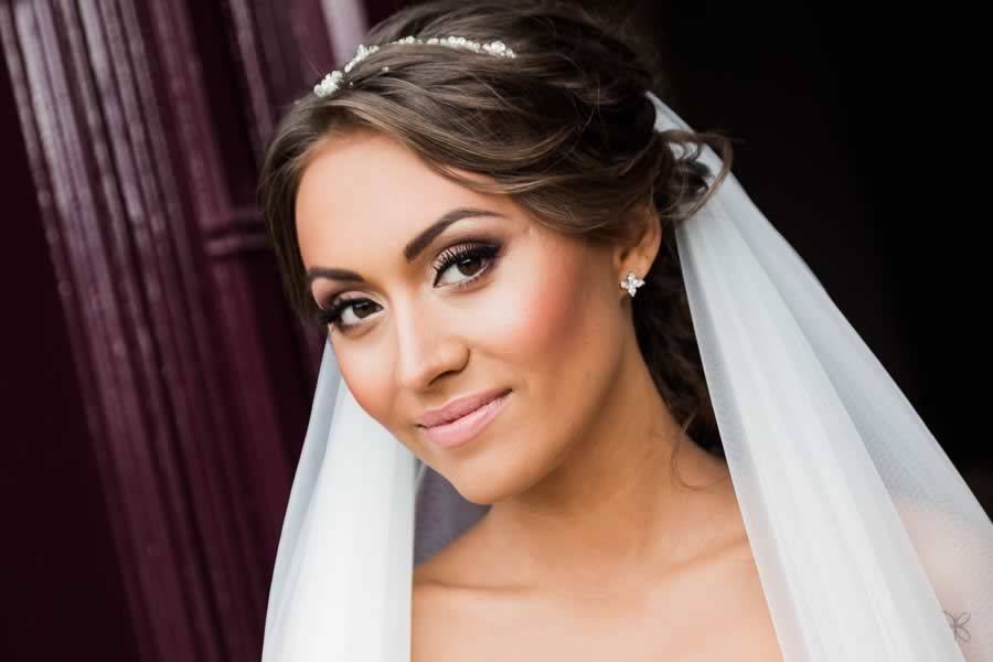 Glowing makeup look