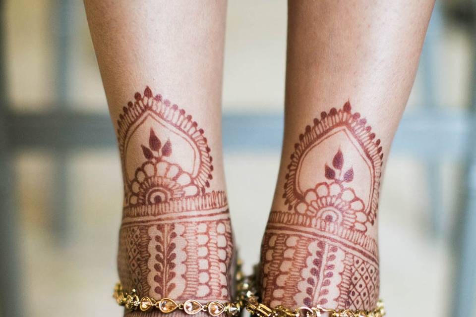 Henna on Feet