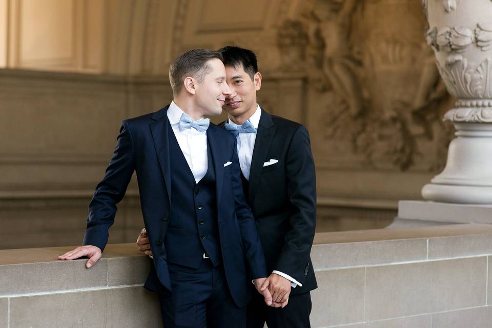 Gay wedding at City Hall