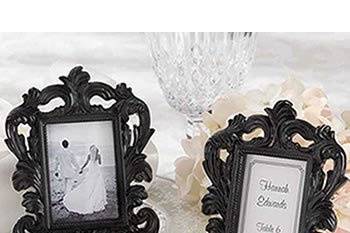 Black baoque frame wedding favor