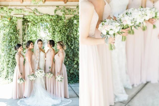 Bride and bridesmaids