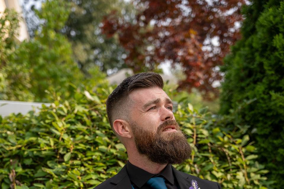 Groom portrait
