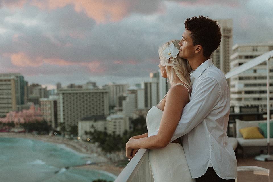 Hawaii wedding day